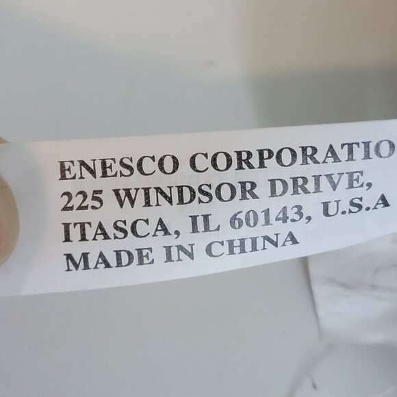 Vintage Enesco Folk Art Cat Doll With Button Accents & Plaid Outfit 14.5" - Picture 5 of 8